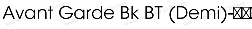 Avant Garde Bk BT (Demi)字体转换